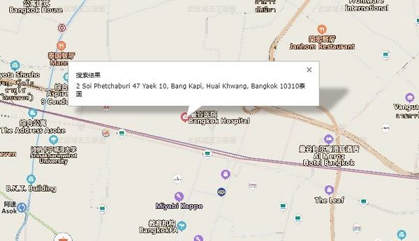 Bangkok Hospital医院具体地址
